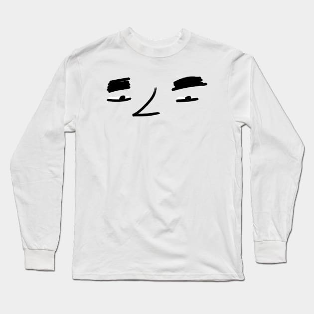 Face Long Sleeve T-Shirt by visbii